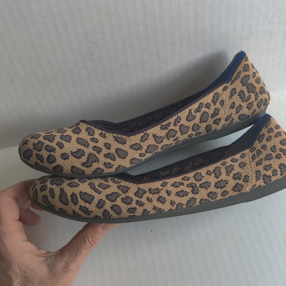 Rothy's Leopard Print Flats- Sz 9 EUC - Picture 3 of 6